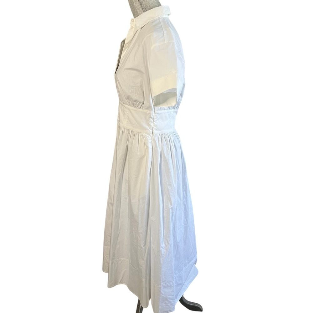 J. Crew Fitted-waist shirtdress in stretch cotton poplin Size 6 NEW! With tags! - Picture 8 of 8